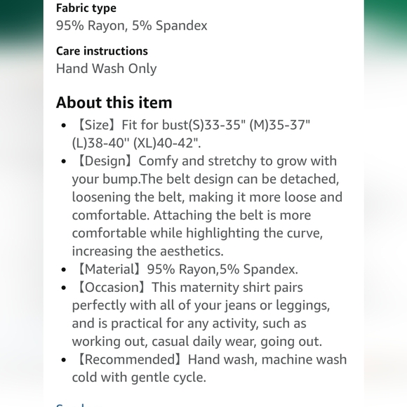 Maternity Top, sz Xl - Picture 6 of 13